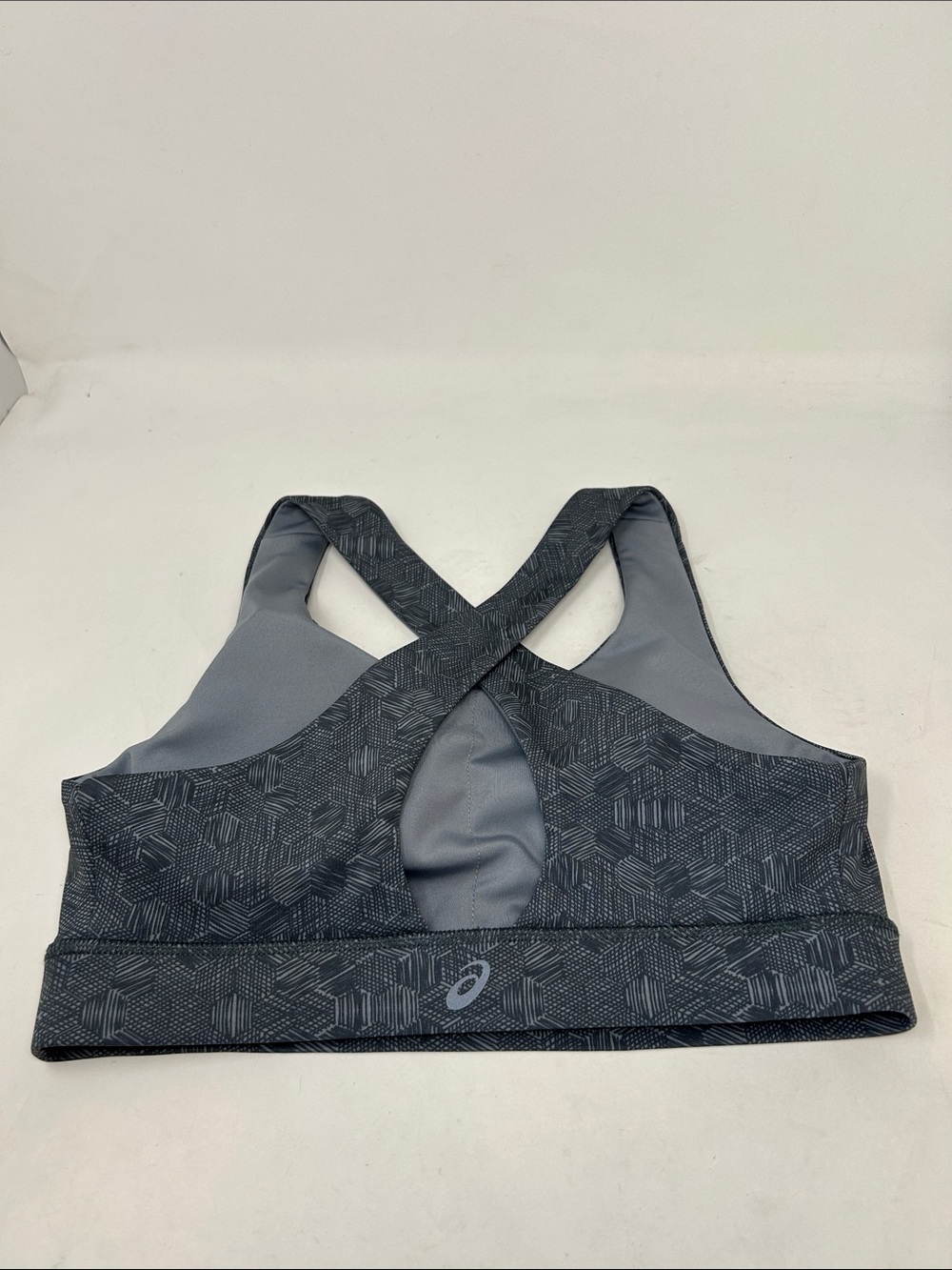 ASICS Padded Support Sports Bra Size Medium Geometric Print
